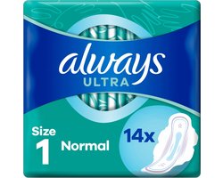 Always - Maandverband Ultra Normal - Met Vleugels - Maat 1 - 16 x 14 - 224 Pads