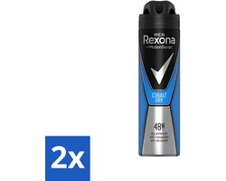 Rexona Men - Deodorant Spray - Motion Sense - Cobalt Dry - Anti-Transpirant & Perspirant - 150ml - Voordeelverpakking - 2 stuks