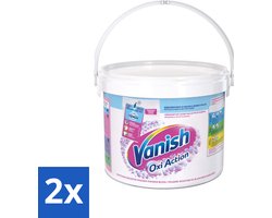 Vanish Oxi Action - Vlekkenverwijderaar - Wasbooster - Zonder Bleek - Witte Was - 2.7 Kg - Voordeelverpakking - 2 stuks