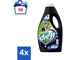 Dreft - Ultimate Care - Vloeibaar Wasmiddel - Donkere Was - 24 Wasbeurten - Voordeelverpakking - 4 stuks