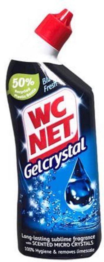WC-Net - Toiletreiniger Gel Crystal - Blue Fresh - Anti-Kalk - 750 ml - 1 stuks