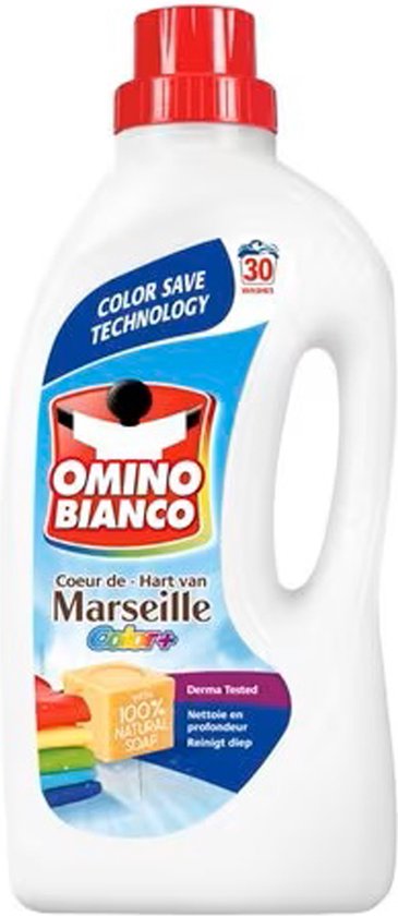 Omino Bianco Wasmiddel Marseille Color+ 30wasb./1.5L
