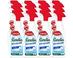 Carolin - Badkamerreiniger - Spray badkamer Anti-kalk - 12 stuks