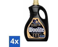 Woolite Wasmiddel Black met Keratine 25 wasbeurten 1,5 liter - Voordeelverpakking - 4 stuks
