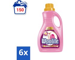 Woolite Delicate - Vloeibaar Wasmiddel - Met Keratine - Wol, Zijde & Fijne Was - 25 Wasbeurten - 1,5L - Voordeelverpakking - 6 stuks