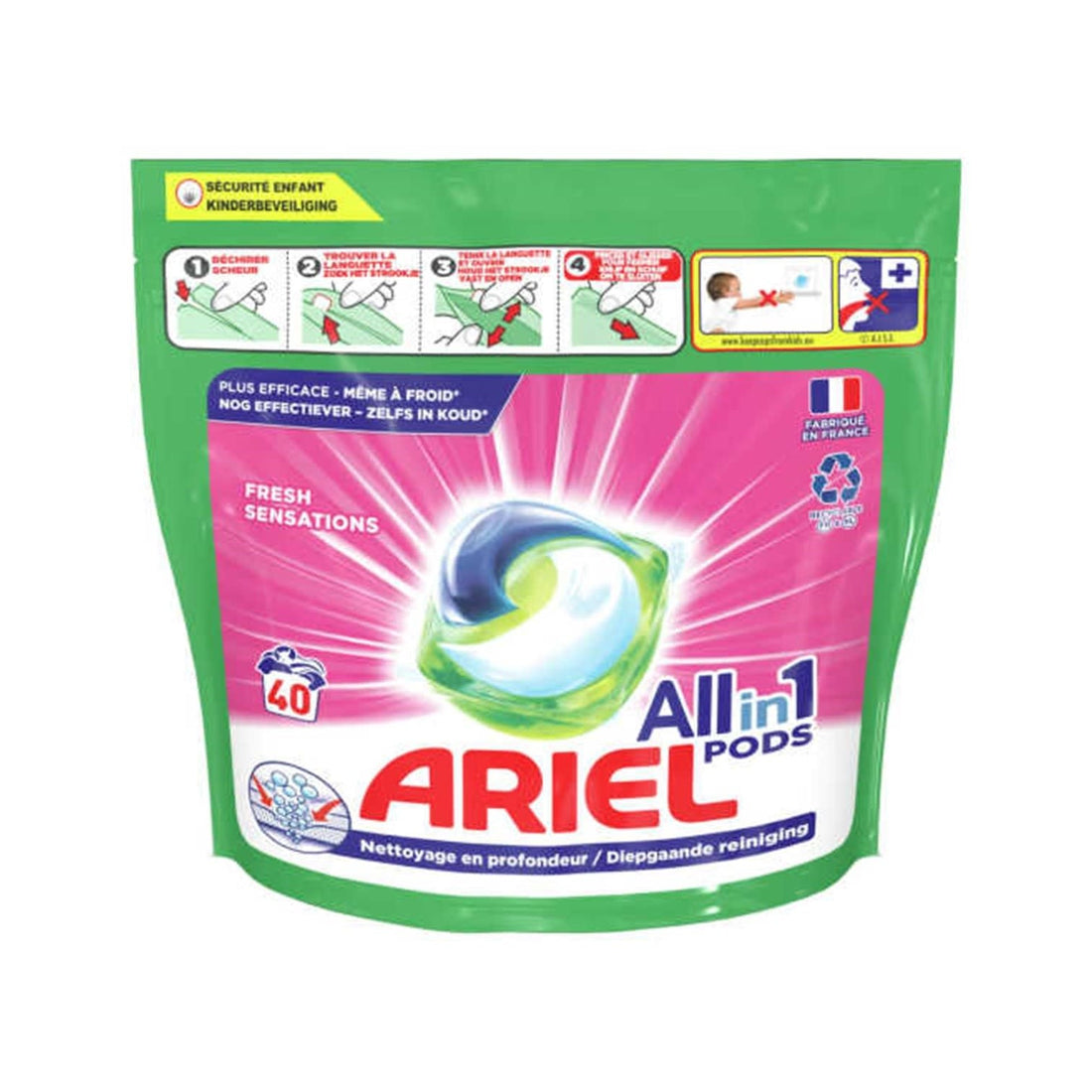 Ariel All in 1 Pods - Wasmiddel - Pods - Fresh Sensations - 40Wb/1008g