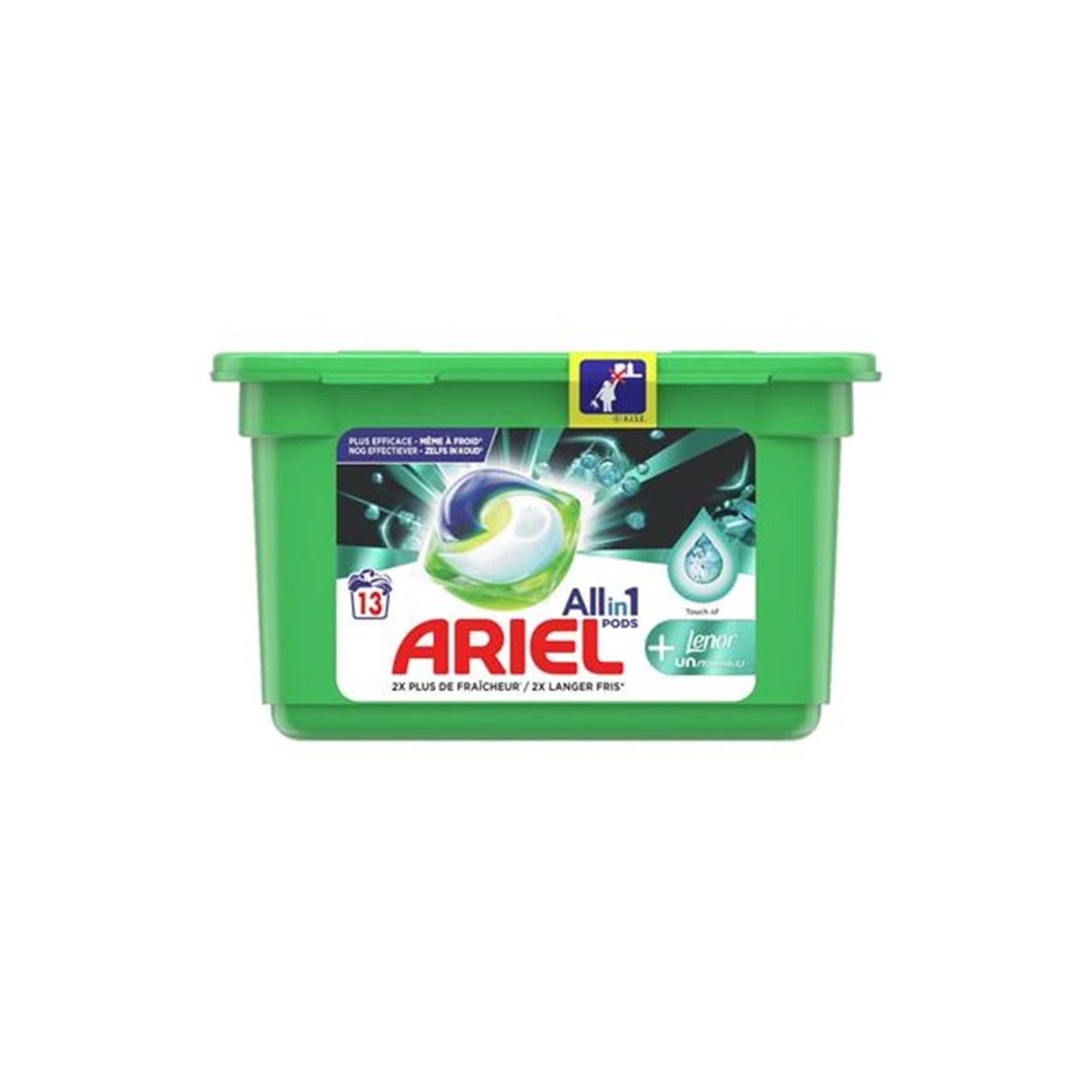 Ariel All in 1 Pods - Wasmiddel - Pods - Touch of Lenor Unstoppables - Blue - 13Wb/328g