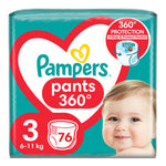Pampers Pants 360Â° - Luiers - Size 3 - 6-11kg - 76 Stuks