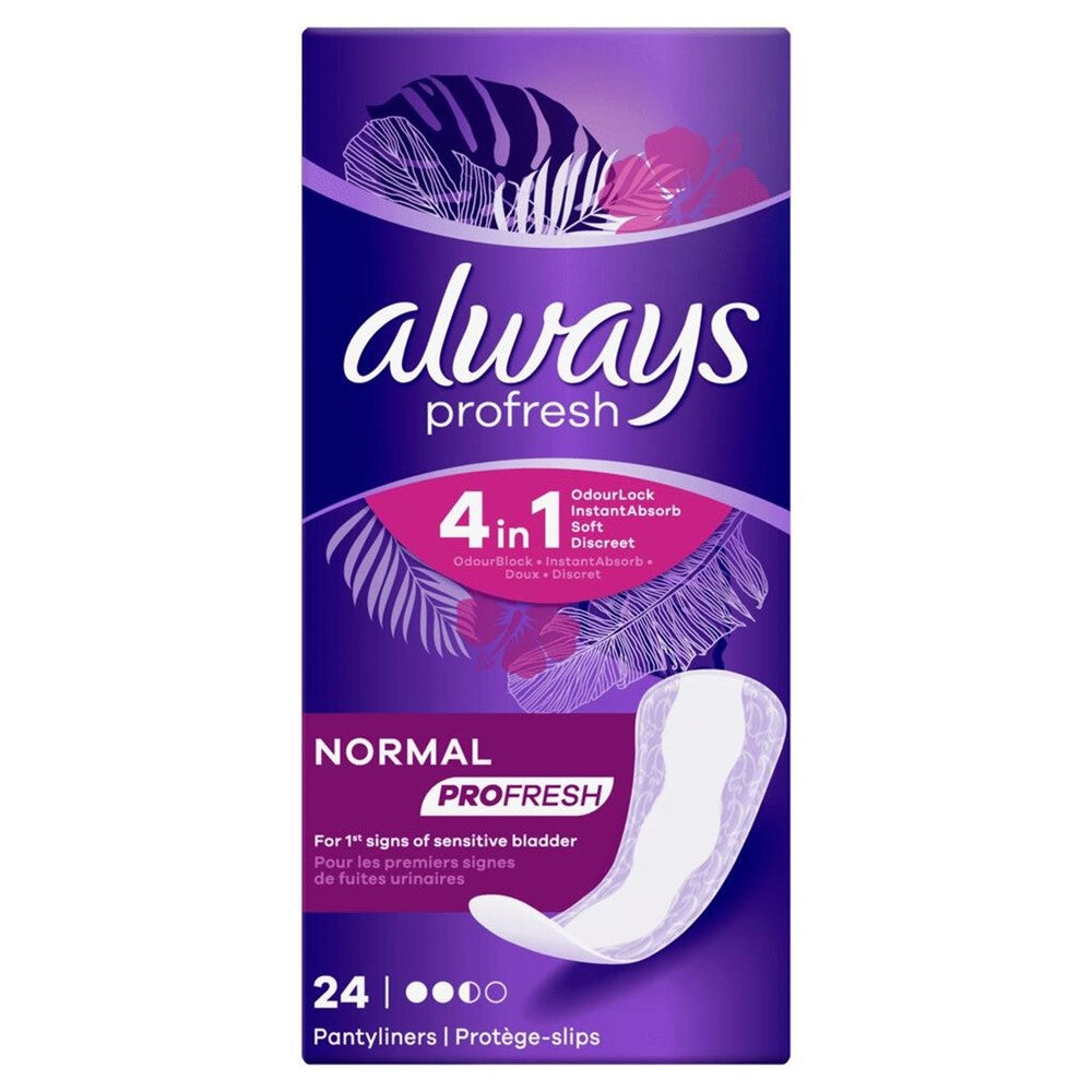 Always - Inlegkruisjes - 2.5 Normal - Profresh - 4 in 1 - 24 Stuks