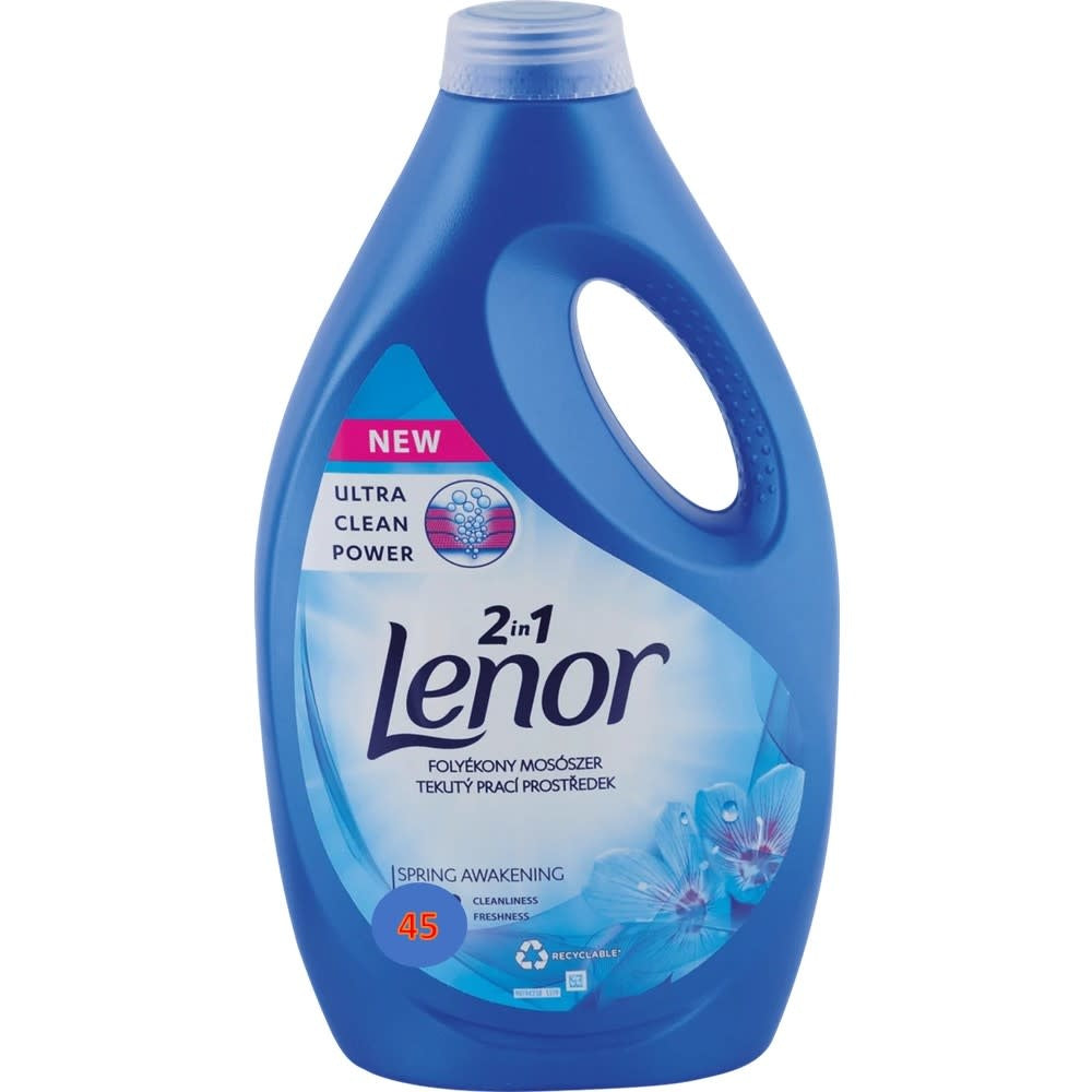 Lenor 2 in 1 - Wasmiddel - Vloeibaar - Spring Awakening - 45Wb/2475ml