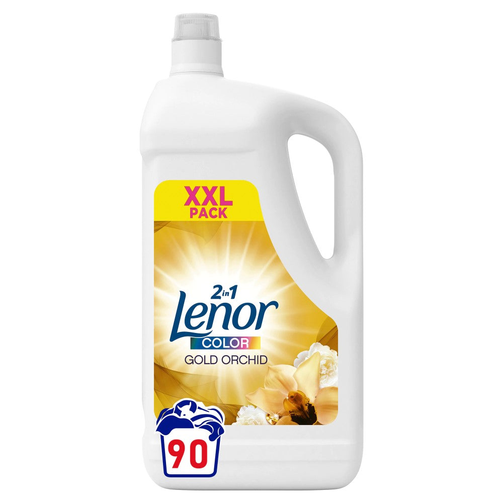 Lenor - Wasmiddel - Vloeibaar - 2 in 1 Color - Gold Orchid - 90Wb/4,95L