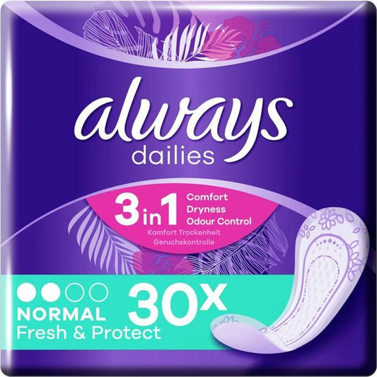 Always Dailies Normal Fresh & Protect 30 stuks - Inlegkruisjes