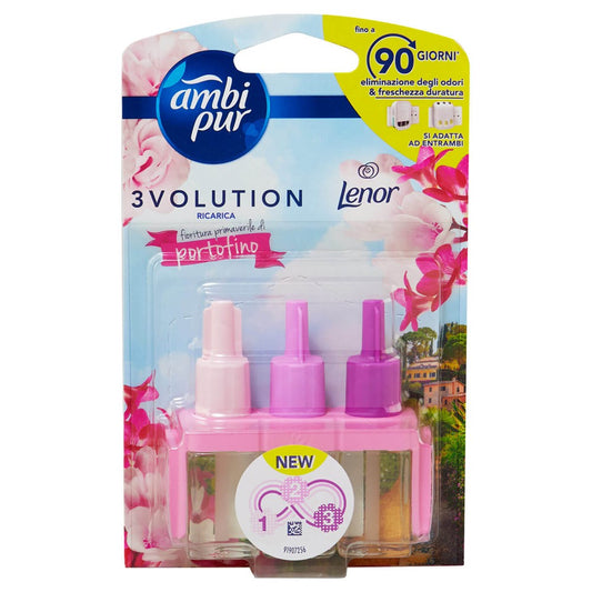 Ambi Pur - Elektrisch Luchtverfrisser - Navulling - 3 Volution - Spring Flowers of Portofino - 20ml
