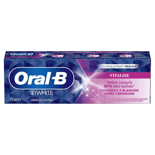 Oral B - Tandpasta - Vitalize - 3D White - 75ml