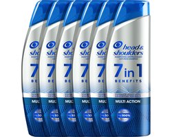 Head & Shoulders 7in1  Krachtige Anti-Roos Shampoo - Voor Mannen - Voordeelverpakking - 6 x 225 ml