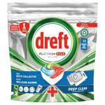 Dreft Platinum Plus - Vaatwas - Tablet - Deep Clean Technology - 18Wb/279g