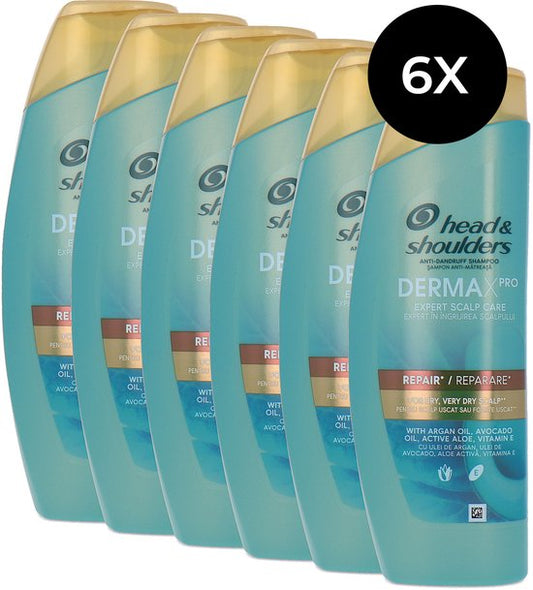 Head & Shoulders DermaXPro Expert Scalp Care Repair Shampoo - 6 x 250 ml