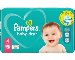 Pampers Baby‑Dry – Maat 4 - Luiers - 9‑14 kg - 47 Stuks