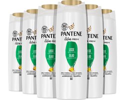 Pantene Active Pro-V Glad & Zijdezacht Shampoo - Voordeelverpakking 6 x 225ml