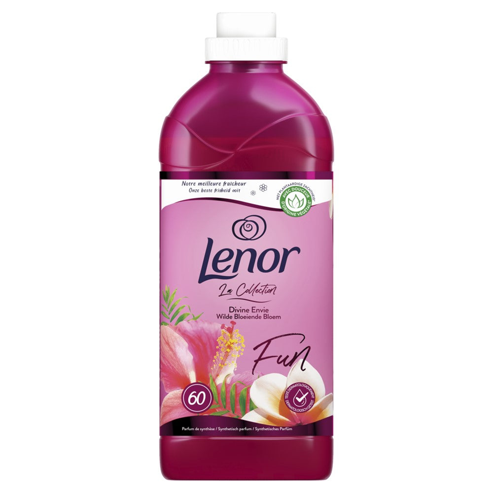 Lenor - Wasverzachter - Vloeibaar - Fun - Wilde Bloeiende Bloem - 60Wb/1380ml