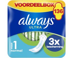 Always Ultra Normal - Maat 1 - Maandverband - 136 stuks
