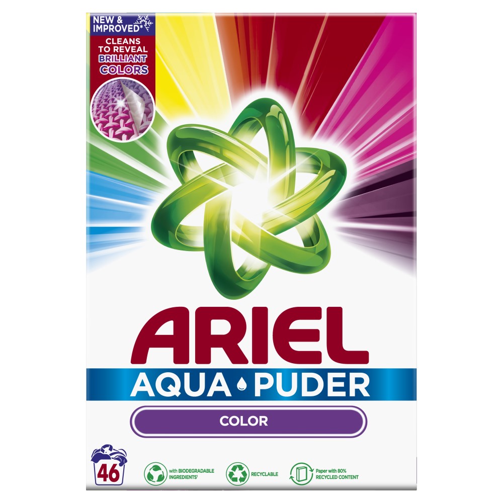 Ariel - Wasmiddel - Waspoeder - Aqua - Color - 46Wb/2990g