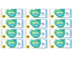 PAMPERS HARMONIE AQUA BILLENDOEKJES 12X48 VOORDEELVRTPAKKING