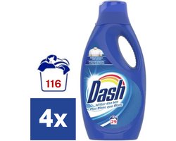 Dash Witter dan Wit Vloeibaar Wasmiddel - 4 x 1450 ml (116 wasbeurten)