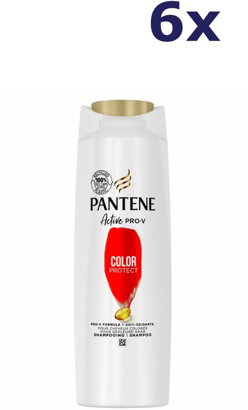 6x Pantene Shampoo Color Protect Volume 225 ml