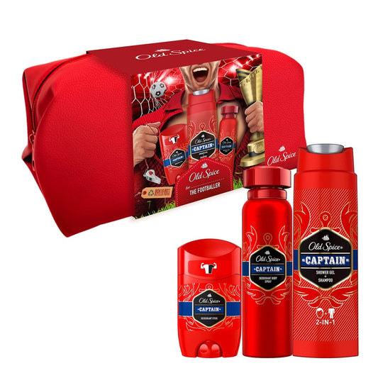 Old Spice Men - Geschenkset - 1xDouchegel + 1Deo Spray + 1xDeo Stick - Captain - 3 Assortimenten - 3 Stuks