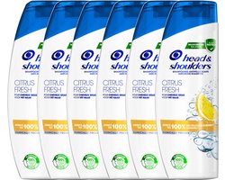 Head & Shoulders Citrus Fresh - Anti-roos Shampoo - Tot 100% Roosvrij - Voordeelverpakking 6 x 285 ml
