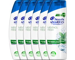 Head & Shoulders Menthol Fresh - Anti-roos shampoo - Tot 100% Roosvrij - Voordeelverpakking 6 x 285 ml