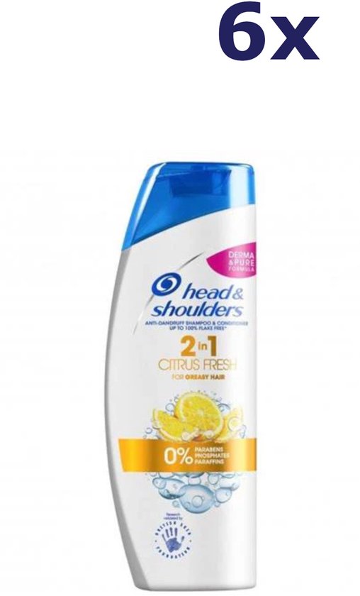 Head & Shoulders - Shampoo - Citrus Fresh - 2in1 - 270ml x 6