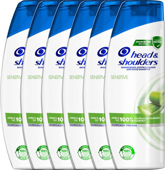 Head & Shoulders Sensitive - Anti-roos Shampoo - Tot 100% Roosvrij - Voordeelverpakking 6 x 285ml