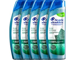 Head & Shoulders Pure Intense Kalmeert Jeuk - Anti-roos - shampoo - Met Pepermunt - 5 x 250ml