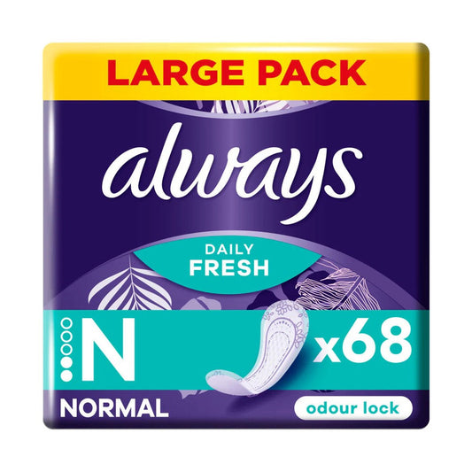 Always - Inlegkruisjes - 2 Normal - Daily Fresh - Odour Lock - 68 Stuks