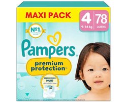 Pampers - Premium Protection - Maat 4 - Megapack - 78 luiers - 9/14 KG