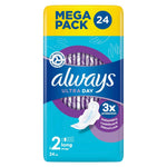 Always - Maandverband - 2 Long Wings - Ultra Day - 3x Protection - 24 Stuks