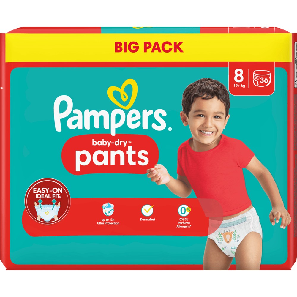 Pampers Baby-Dry - Luiers - Size 8 - 19+kg - 36 Stuks
