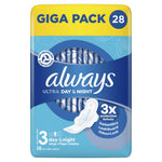 Always - Maandverband - 3 Day & Night With Wings - Ultra Day & Night - 3x Protection - 28 Stuks