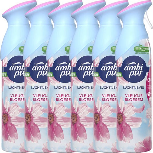 Ambi Pur Air Effects Luchtverfrisser Spray Vleugje Bloesem - Voordeelverpakking 6 x  300 ml