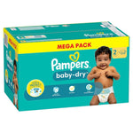 Pampers Baby-Dry - Luiers - Size 2 - 4-8kg - Mega Pack - 124 Stuks