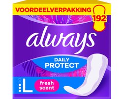 Always Daily Protect Inlegkruisjes - maat L - Met Een Frisse Geur - 8 x 24 Stuks