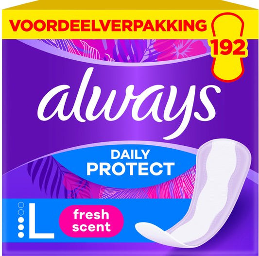 Always Daily Protect Inlegkruisjes - maat L - Met Een Frisse Geur - 8 x 24 Stuks