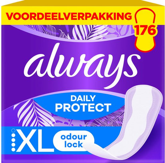 Always Daily Protect Inlegkruisjes Extra Long - OdourBlock Technologie - 8 x 22 Stuks