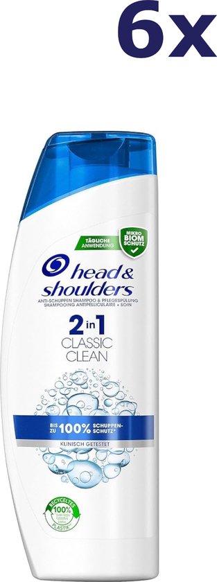 Head & Shoulders Shampoo Classic Clean 2in1 6 X400 ml VOORDEELVERPAKKING