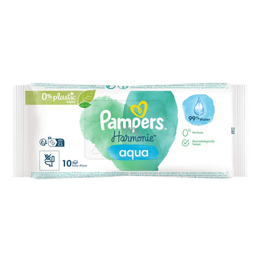 Pampers Harmonie - Babydoekjes - Aqua - 10 Stuks