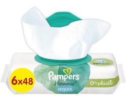 Pampers - Harmonie Aqua - Billendoekjes - 288 doekjes - 6 x 48
