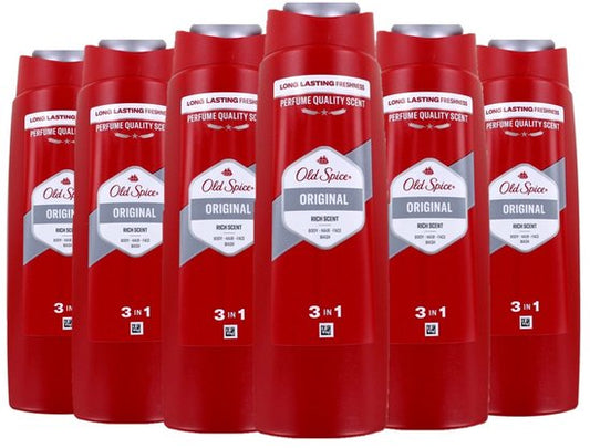 Old Spice 3in1 Douchegel 6 x 250 ml - NIEUW Body / Hair / Face
