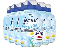 Lenor Fresh Air Sensitive - Wasverzachter - 6 x 34 Wasbeurten Voordeelverpakking
